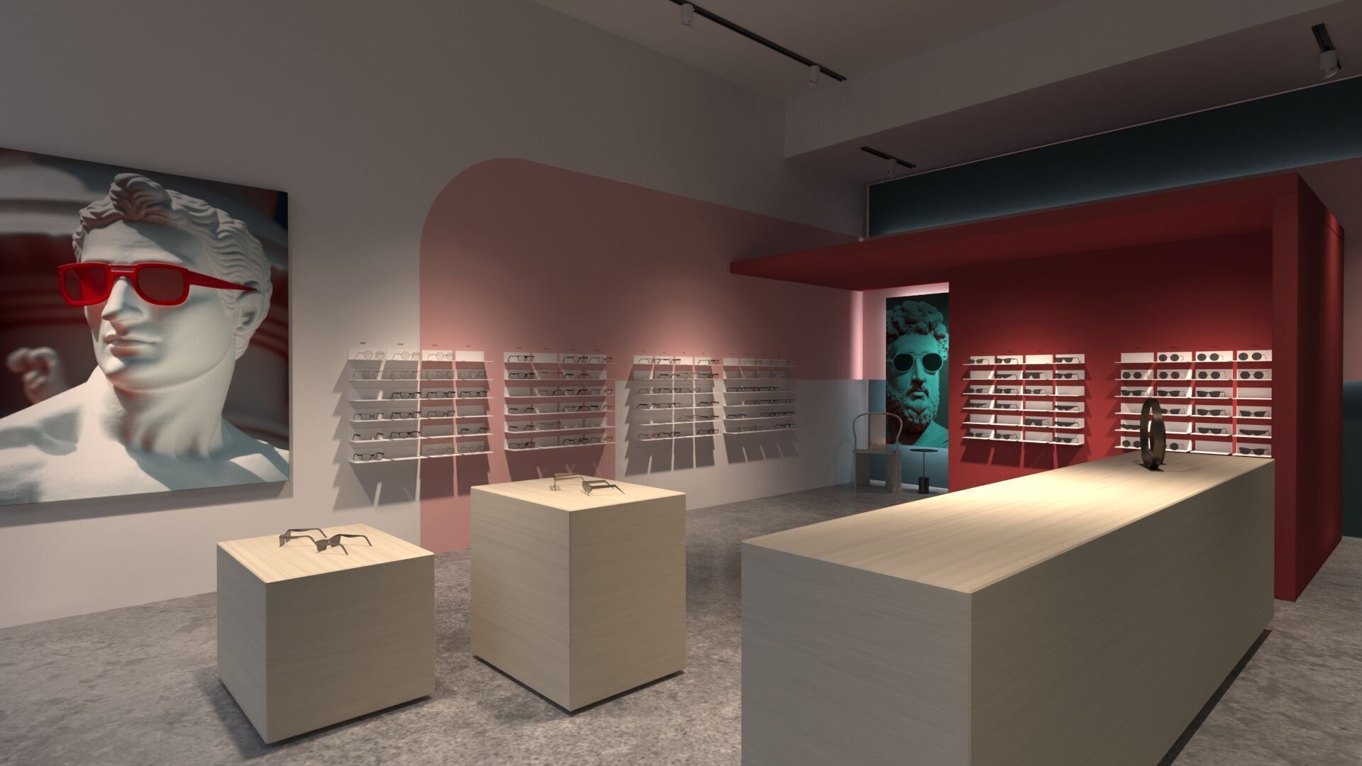 Interior Scene 10 - Glasses Shop 3D model 3D model_5