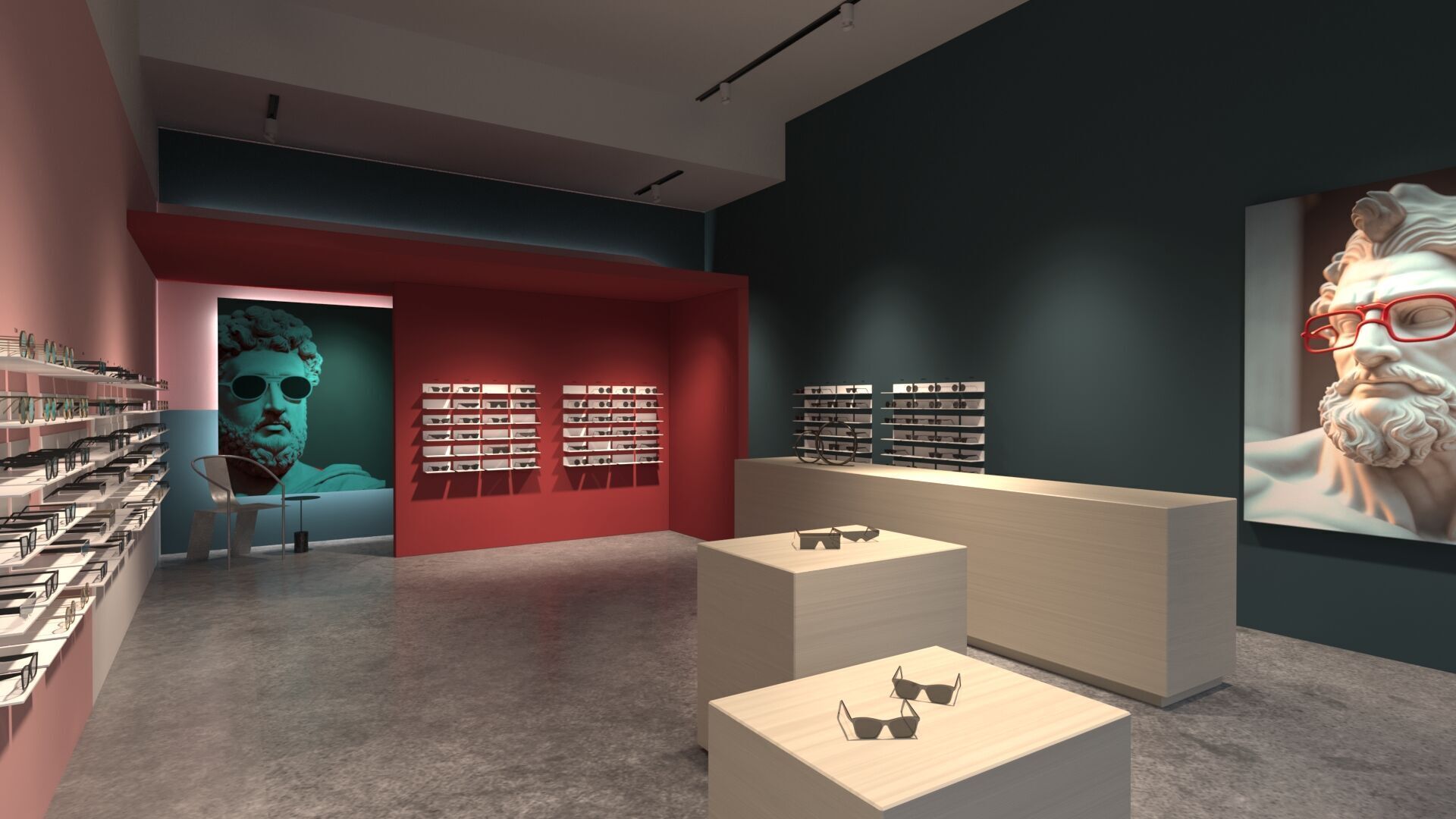 Interior Scene 10 - Glasses Shop 3D model 3D model_4