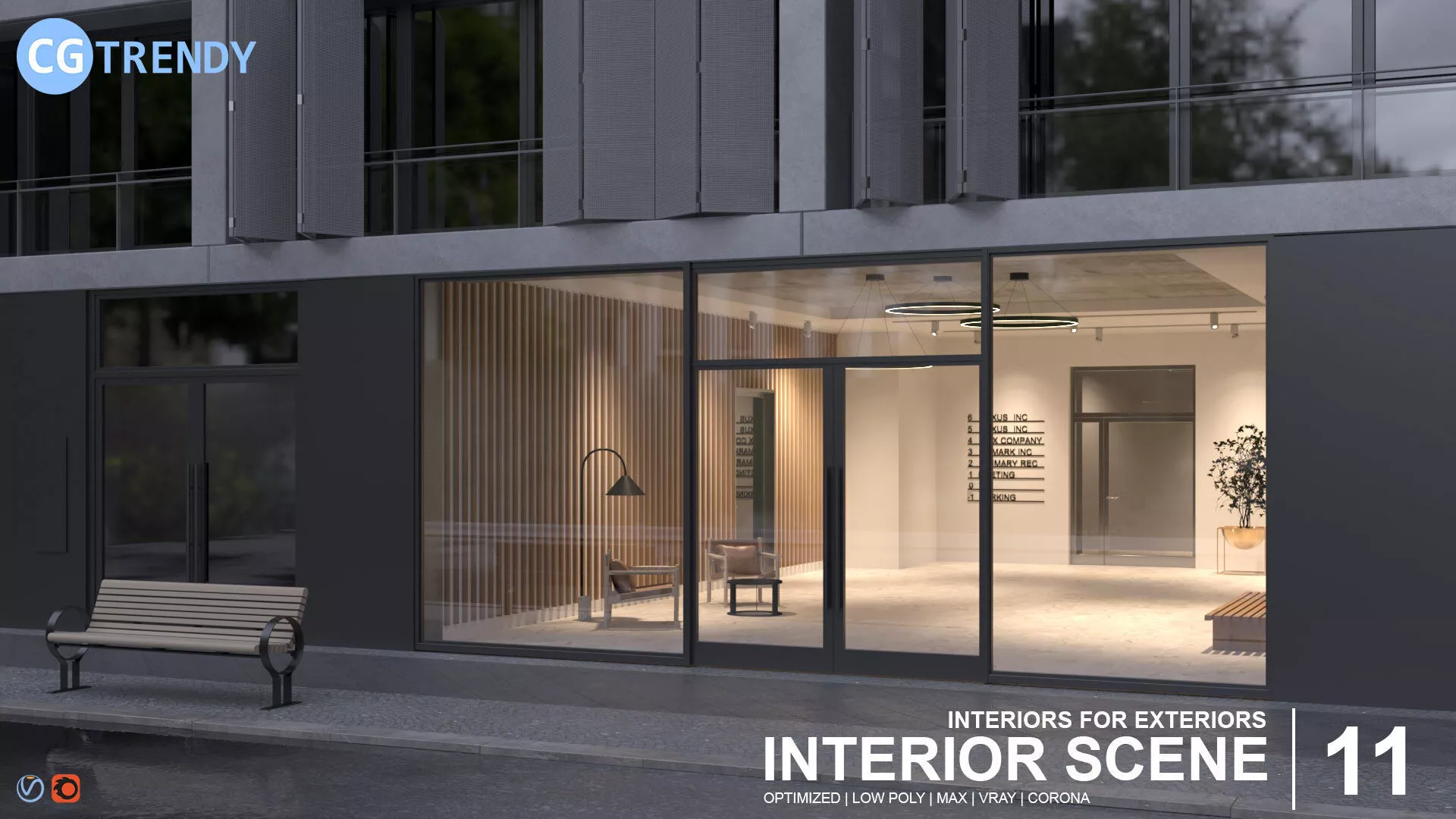 Interior Scene 11 - Lobby Nexus - 3D Interior 3D model