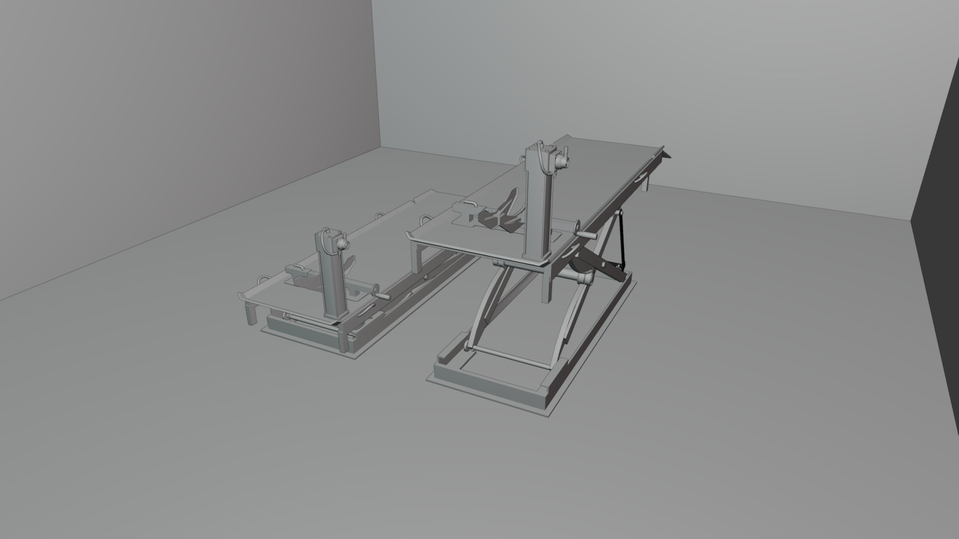  motorcycle lift Low-poly 3D model_6