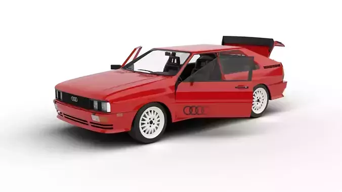 Audi Quattro UR 20v 1980 HQ 3d model