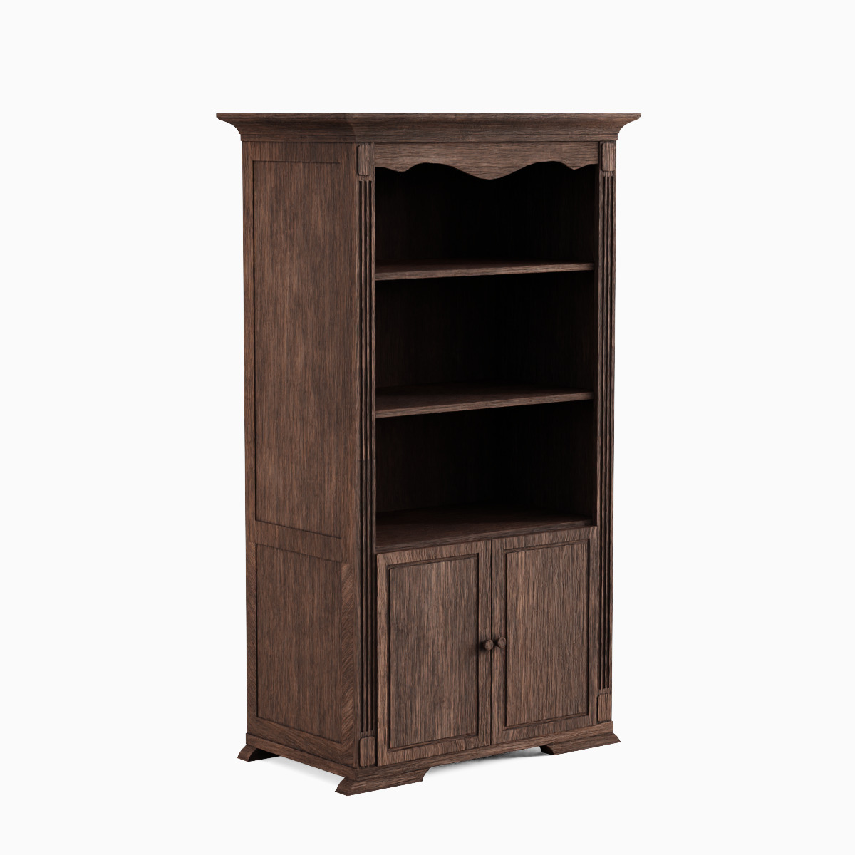 Antique Cupboard 05 Low-poly 3D model_3