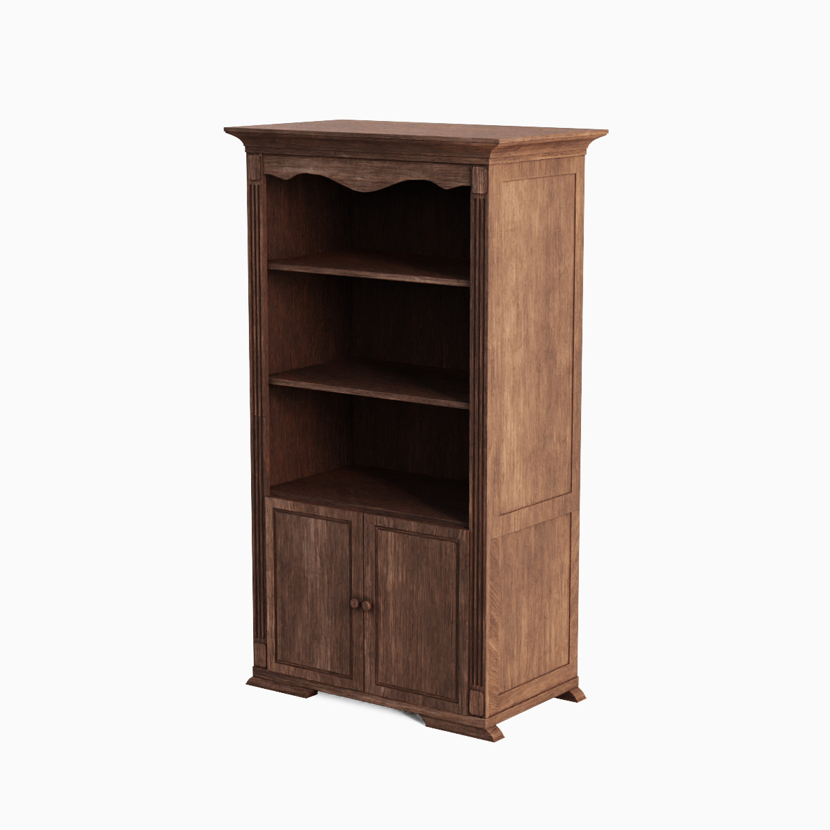 Antique Cupboard 05 Low-poly 3D model_1