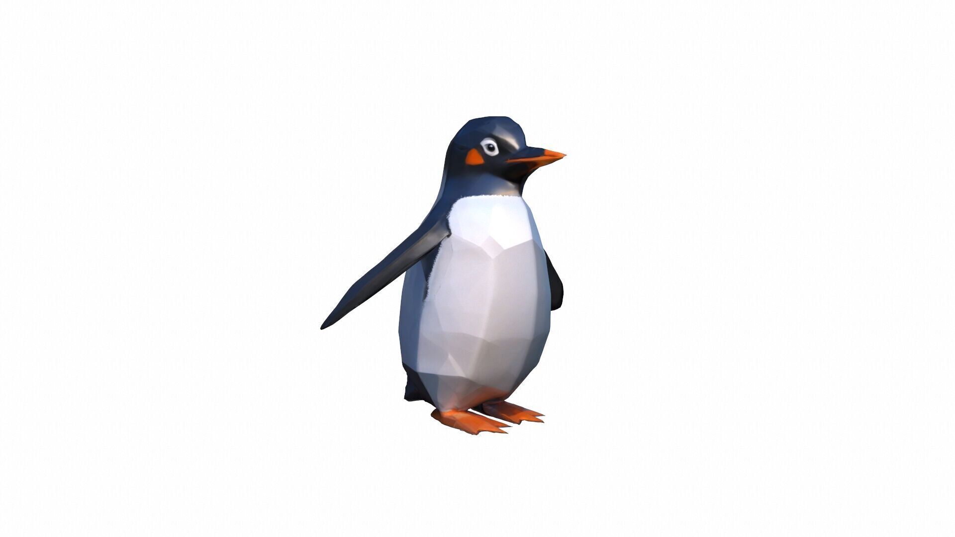 3d Render The Penguin Is A Flightless Bird 3D model_5