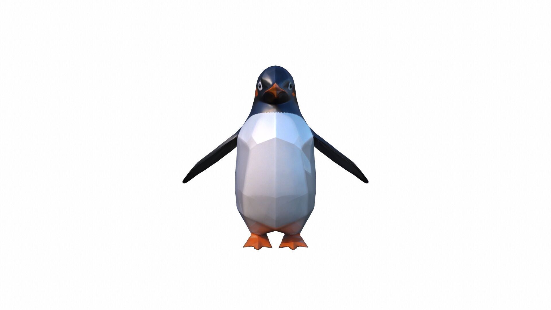 3d Render The Penguin Is A Flightless Bird 3D model_4