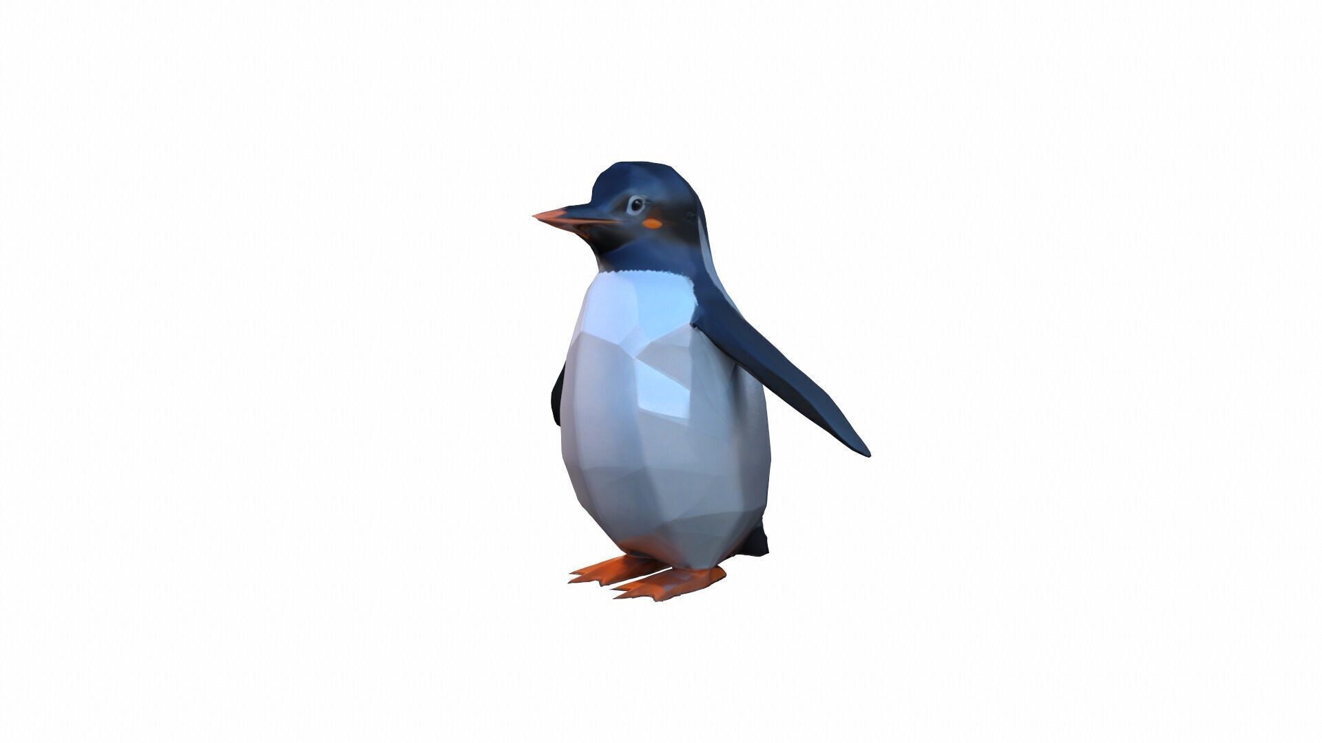 3d Render The Penguin Is A Flightless Bird 3D model_3