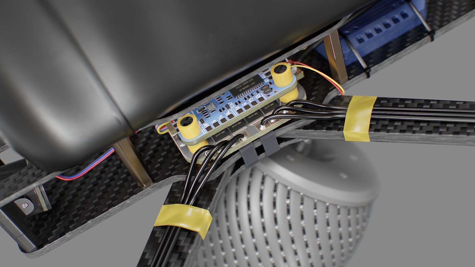 Combat FPV Drone  Kamikaze 7 Inches Low-poly 3D model_15