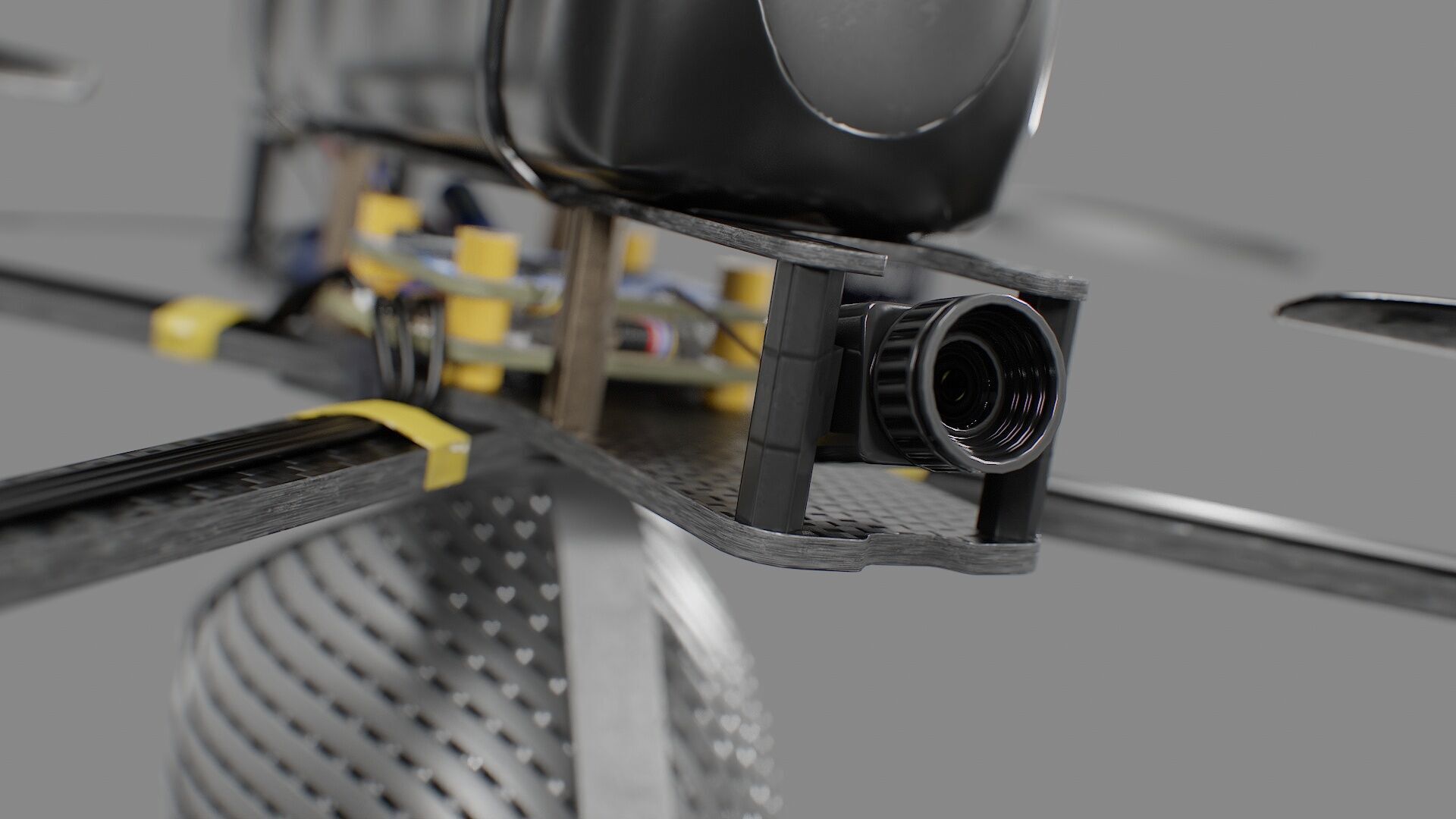 Combat FPV Drone  Kamikaze 7 Inches Low-poly 3D model_18