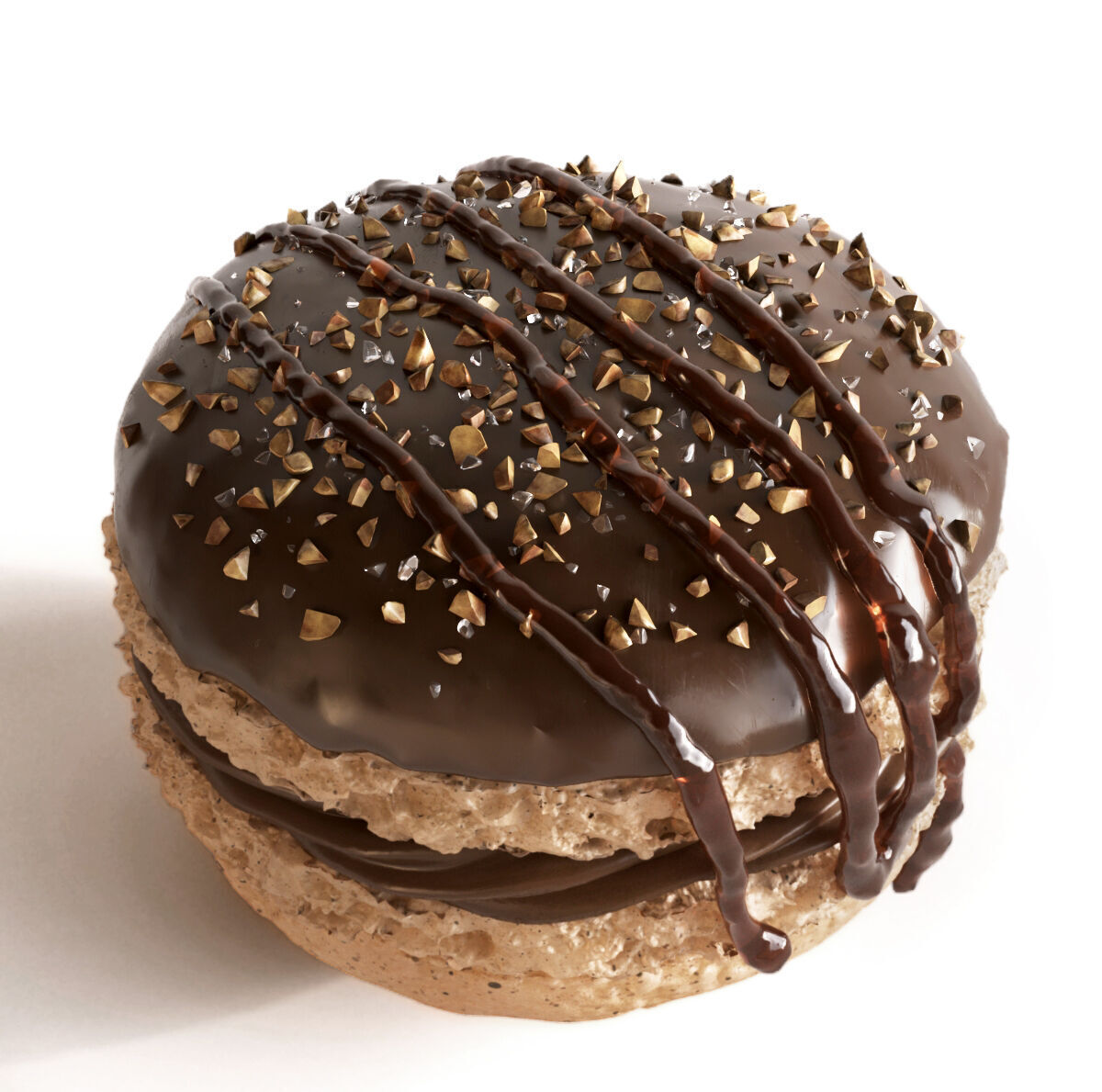 Macarons in box sweets food gift 3D model_9