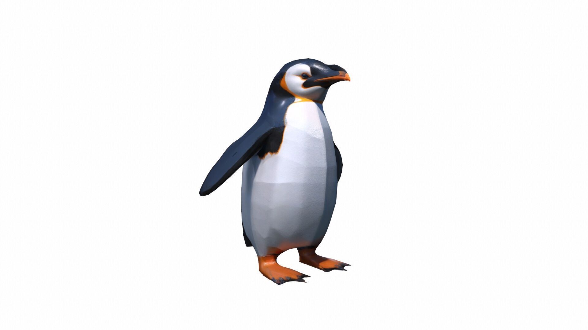3d Render The Penguin Is A Flightless Bird 3D model_3