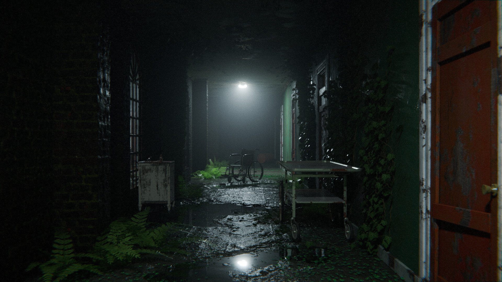 Old Hospital Corridor 3d Scene 3D model_6