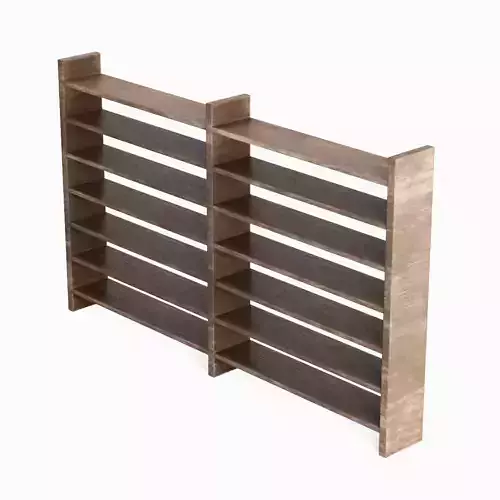 Double Sided Shelf 02  Low-poly 3D model
