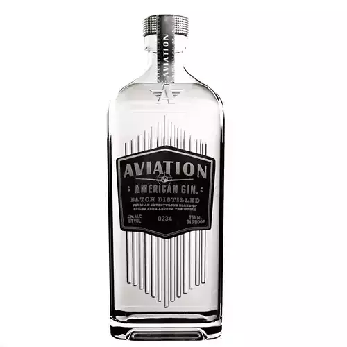 Aviation Gin Alcohol Bottle