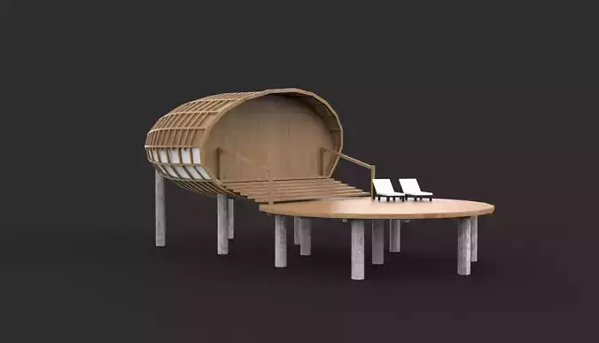 Holiday Cabin 3D model