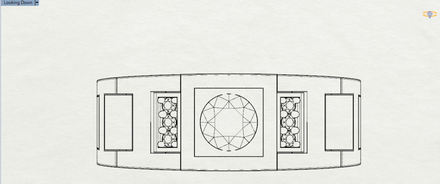 man diamond ring ror0030 3D print model_22