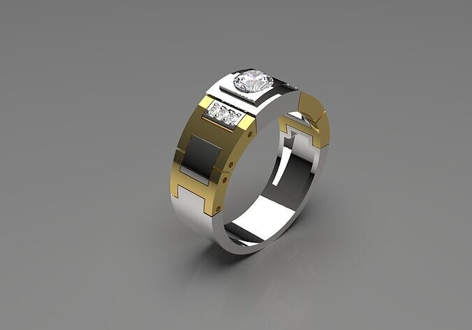 men diamond ring ror0030 3D print model