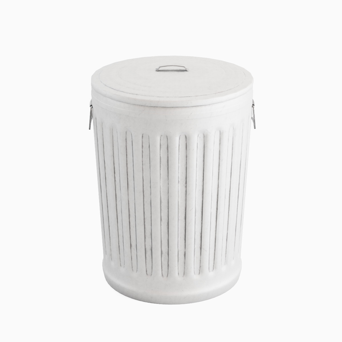 Trash Can 04 Low-poly 3D model_4