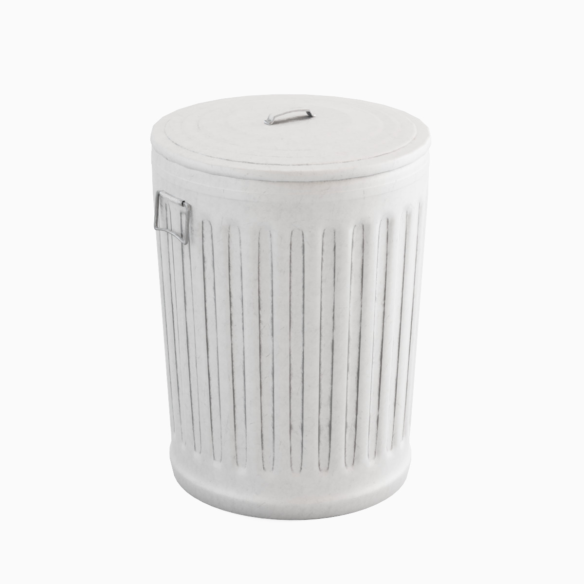 Trash Can 04 Low-poly 3D model_5