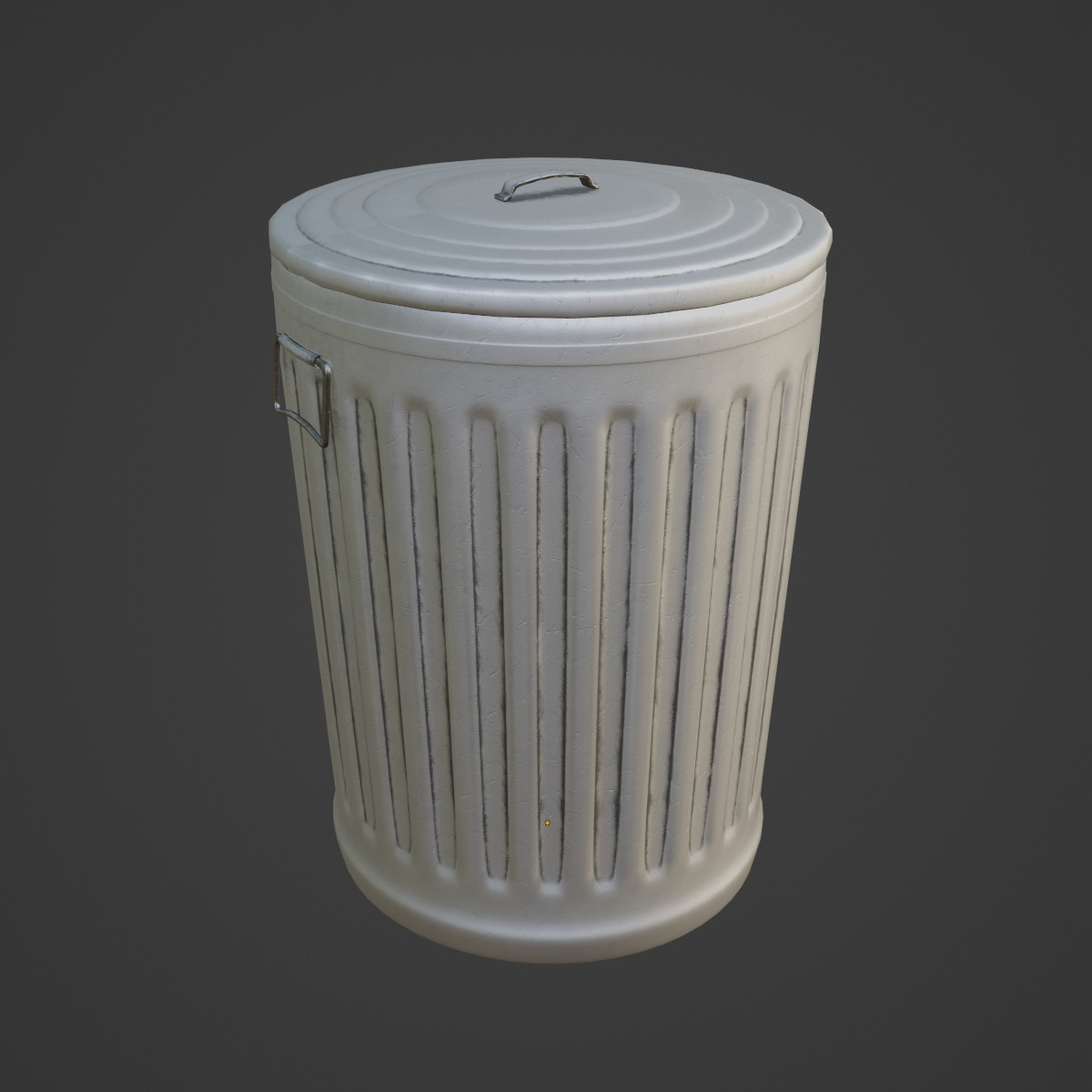 Trash Can 04 Low-poly 3D model_6