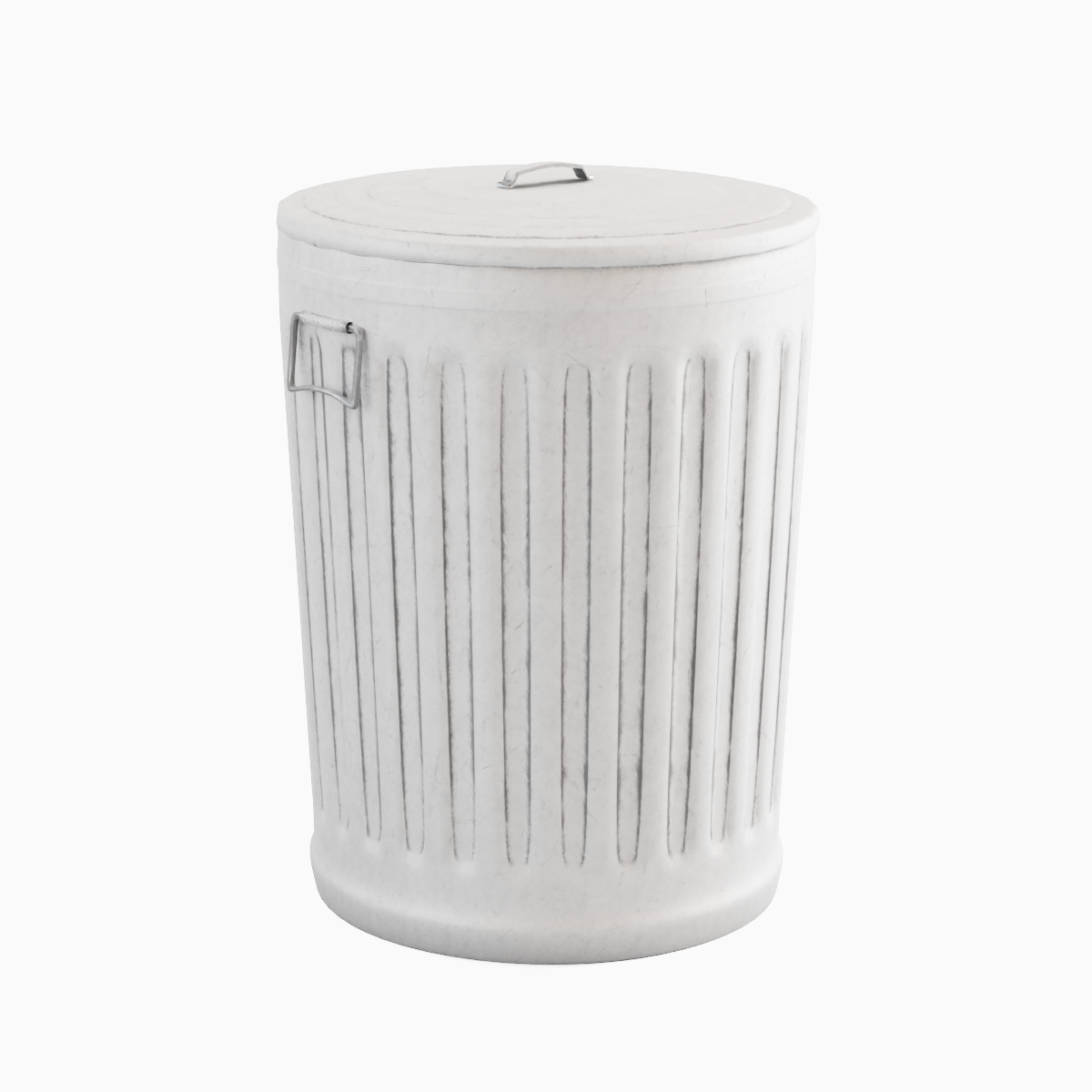 Trash Can 04 Low-poly 3D model_3