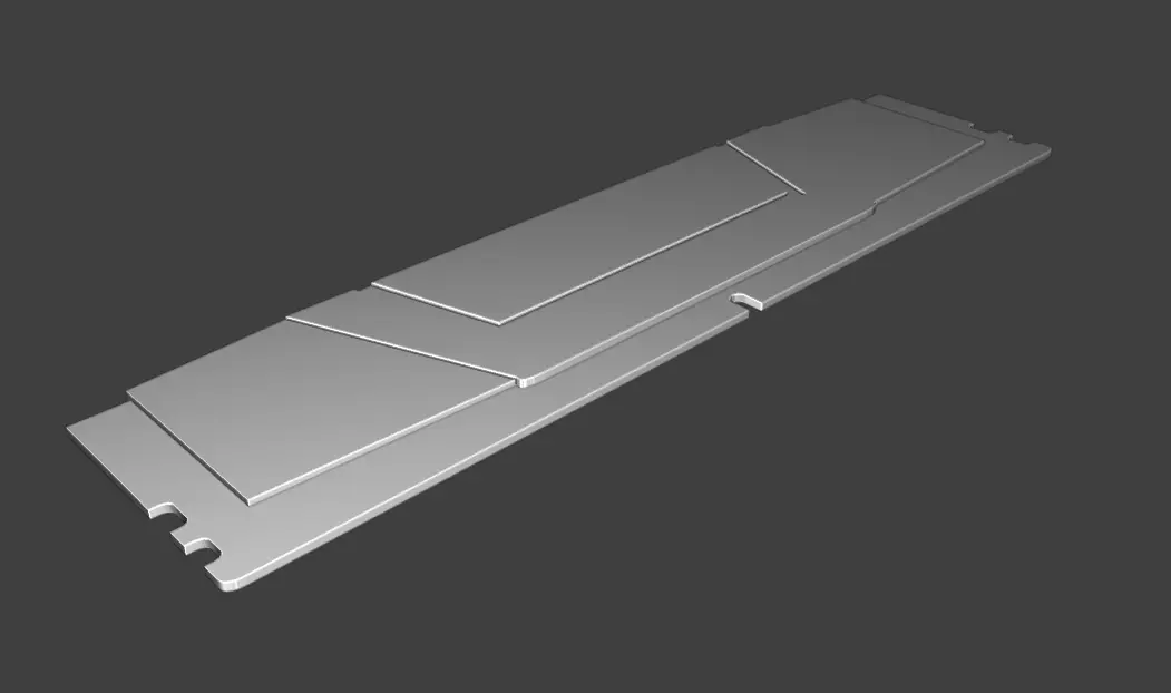 regular RAM stick Free 3D model