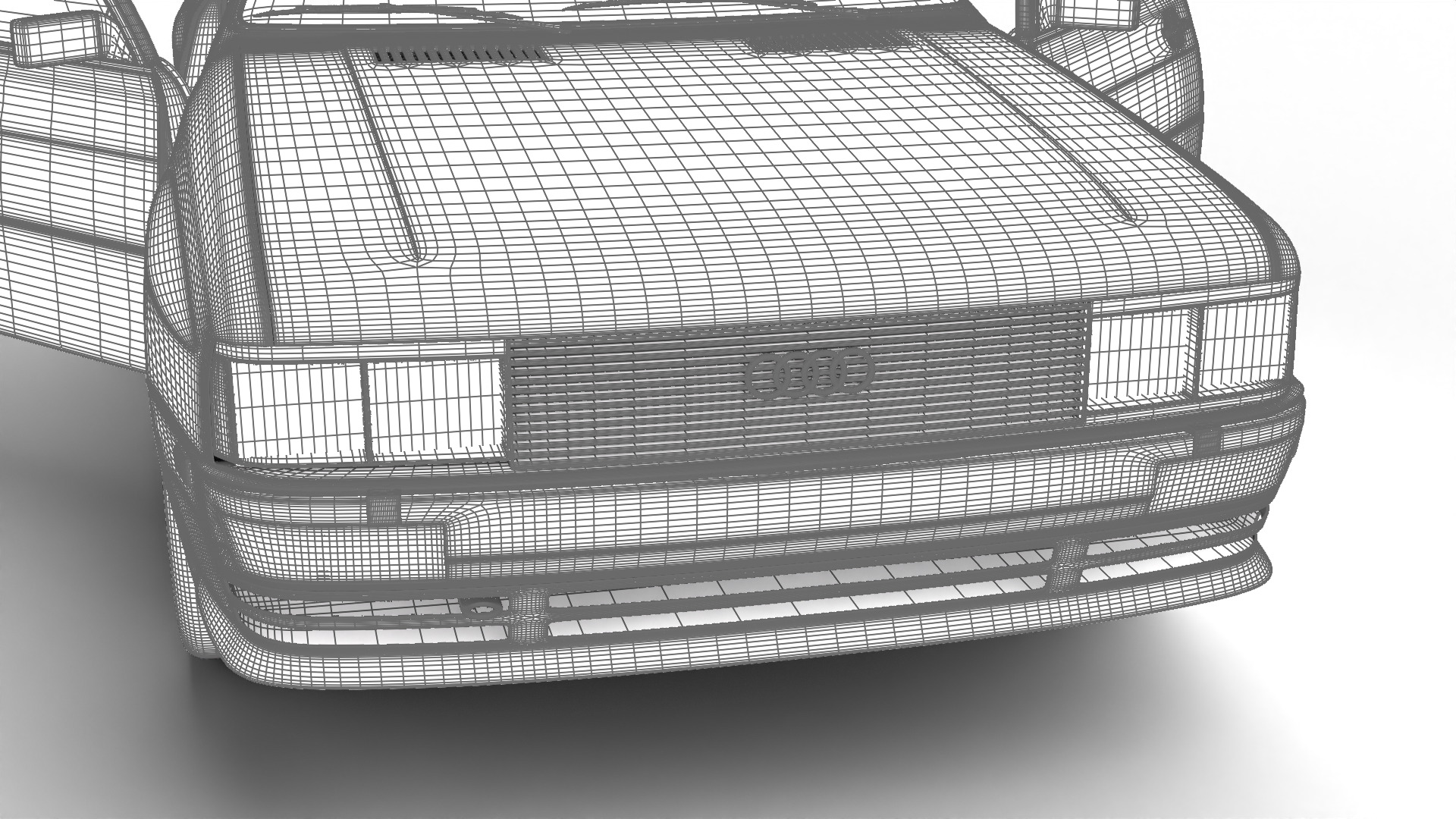 Audi Quattro UR 20v 1980 HQ 3d model 3D model_33
