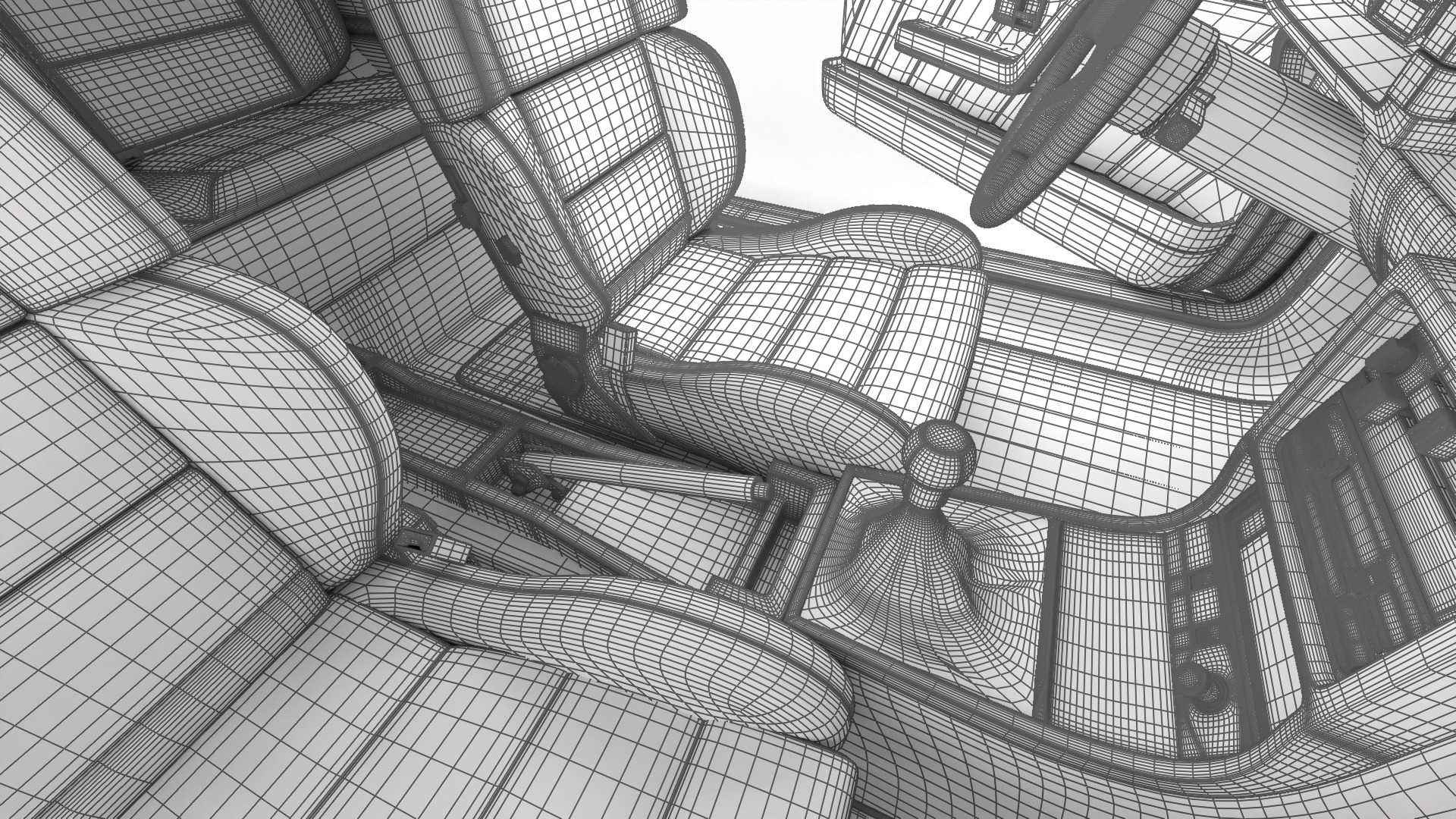 Audi Quattro UR 20v 1980 HQ 3d model 3D model_48