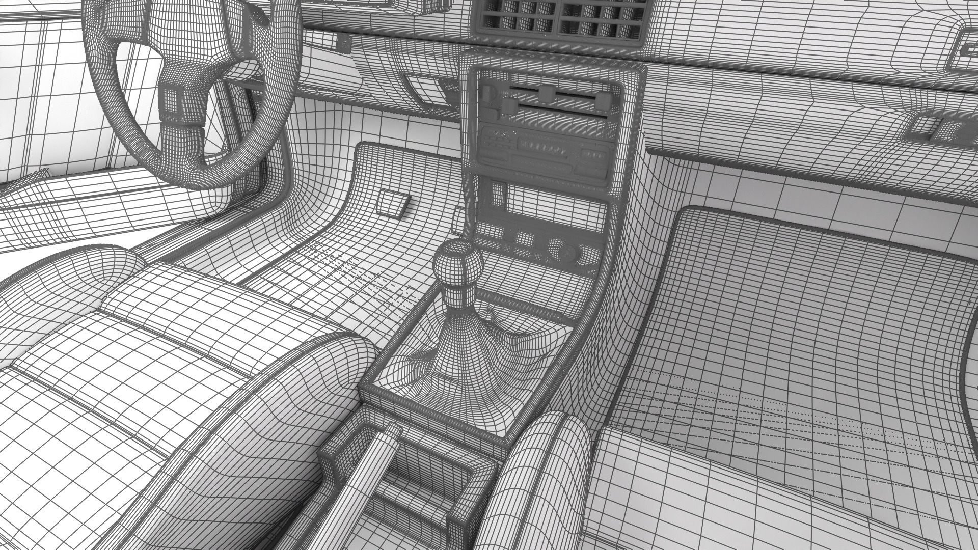 Audi Quattro UR 20v 1980 HQ 3d model 3D model_49