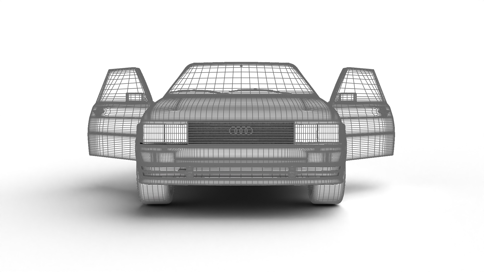 Audi Quattro UR 20v 1980 HQ 3d model 3D model_34