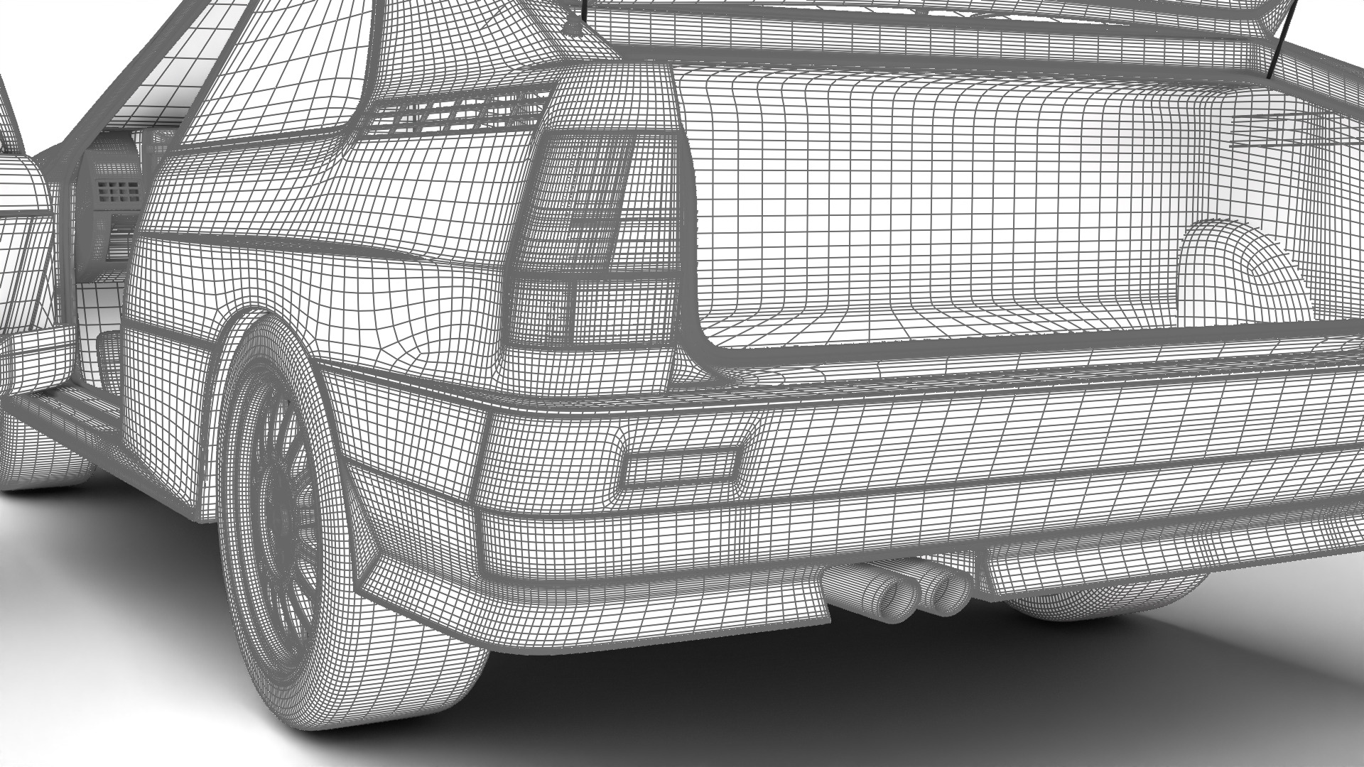 Audi Quattro UR 20v 1980 HQ 3d model 3D model_40