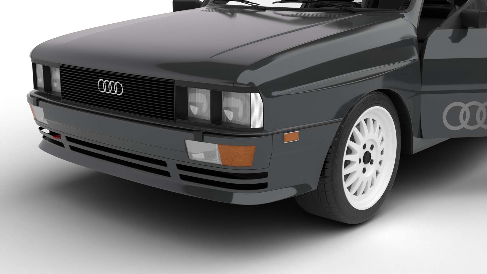 Audi Quattro UR 20v 1980 HQ 3d model 3D model_8