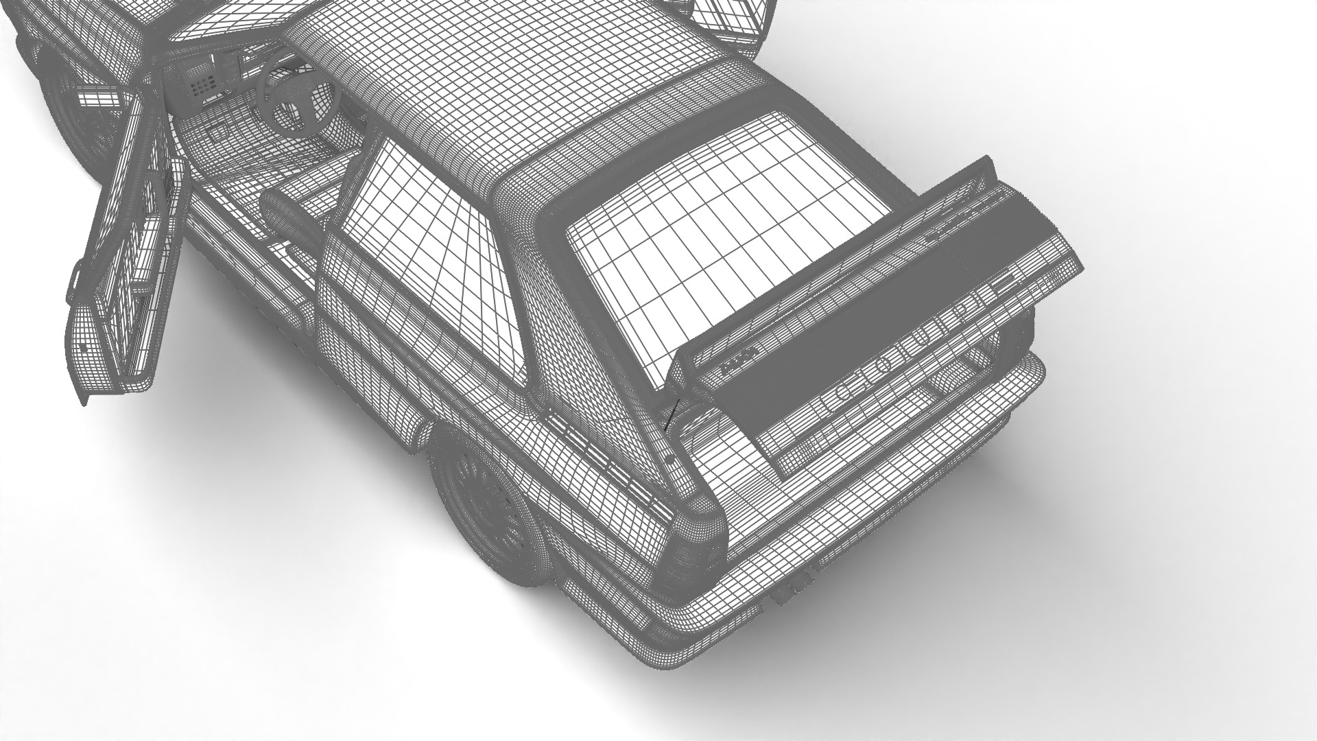 Audi Quattro UR 20v 1980 HQ 3d model 3D model_29