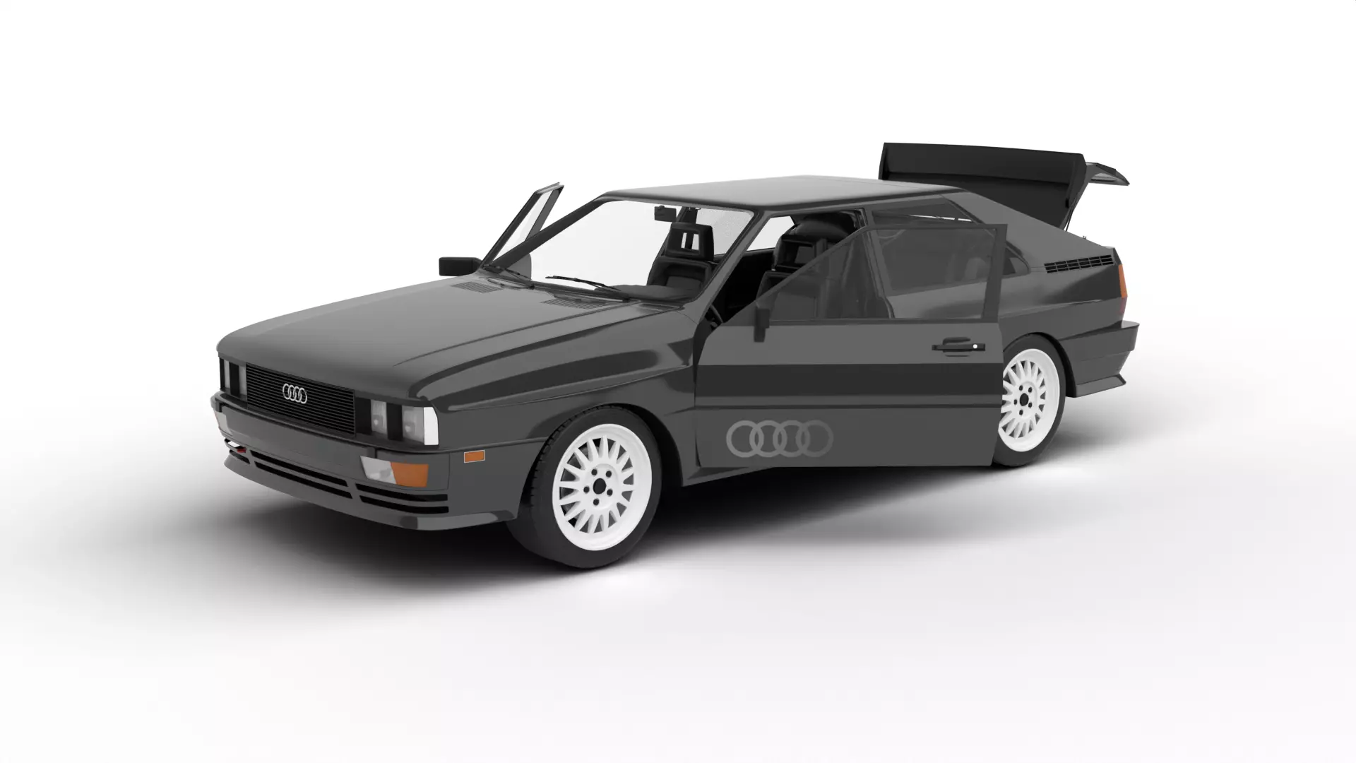 Audi Quattro UR 20v 1980 HQ 3d model 3D model_0