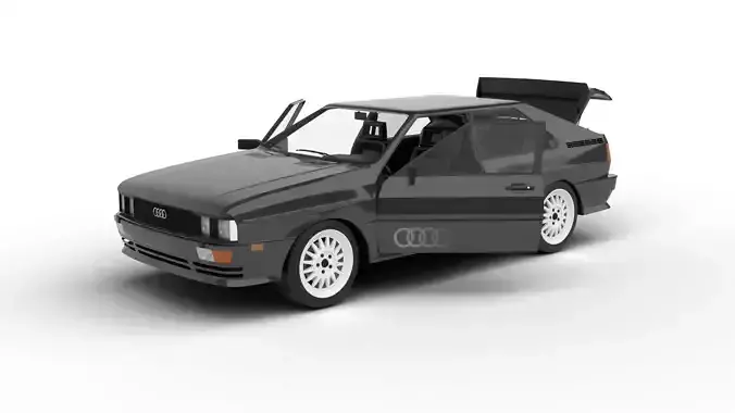 Audi Quattro UR 20v 1980 HQ 3d model