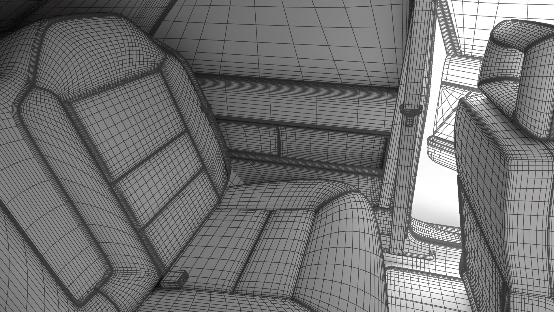 Audi Quattro UR 20v 1980 HQ 3d model 3D model_46