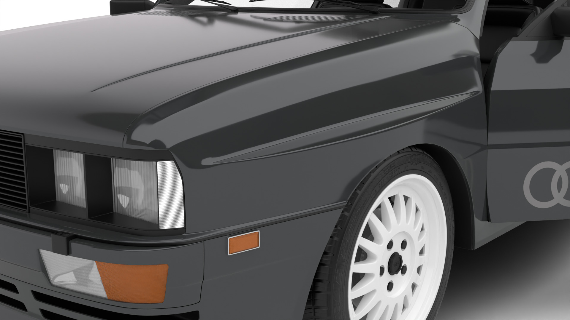 Audi Quattro UR 20v 1980 HQ 3d model 3D model_11