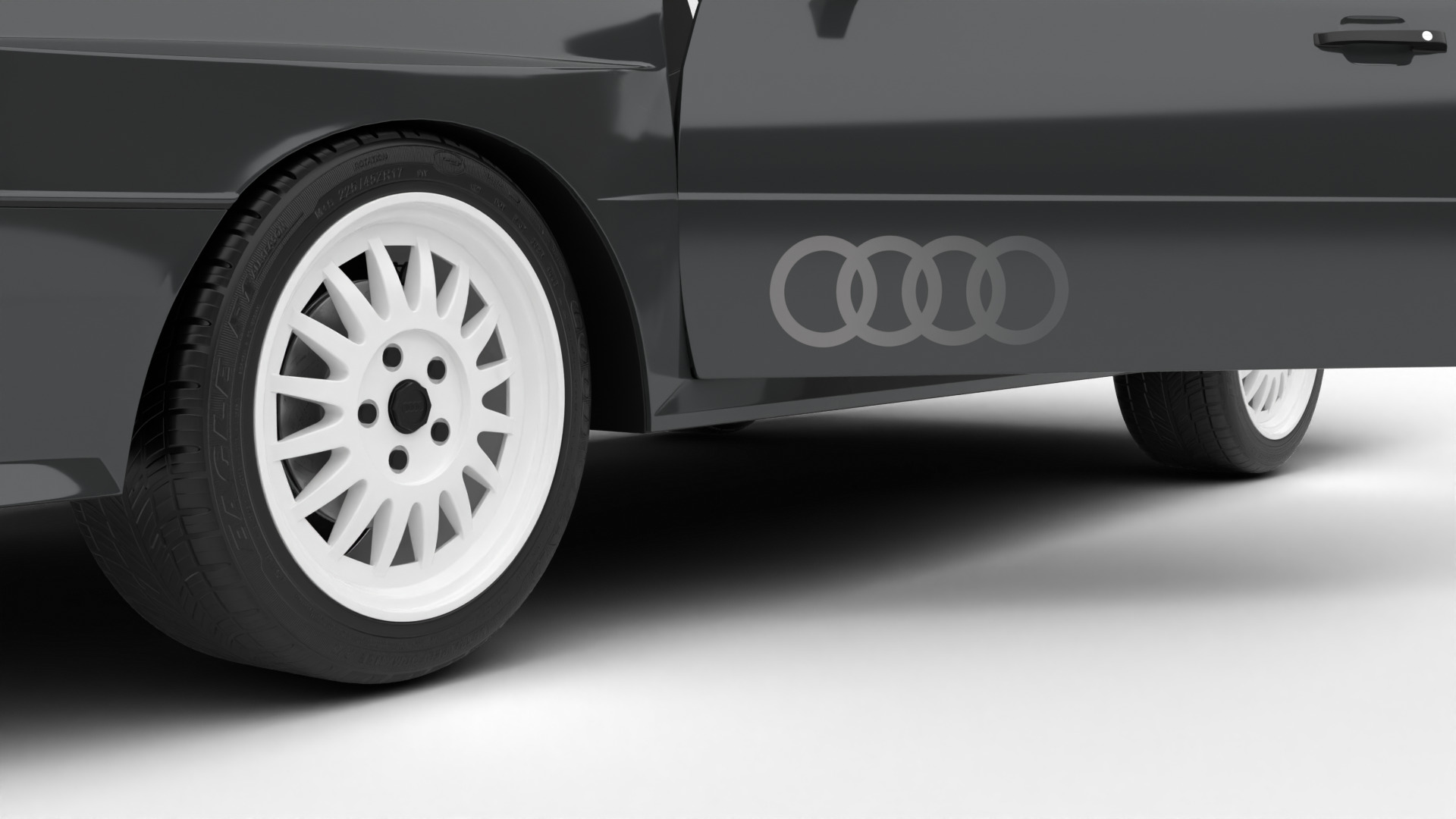 Audi Quattro UR 20v 1980 HQ 3d model 3D model_7