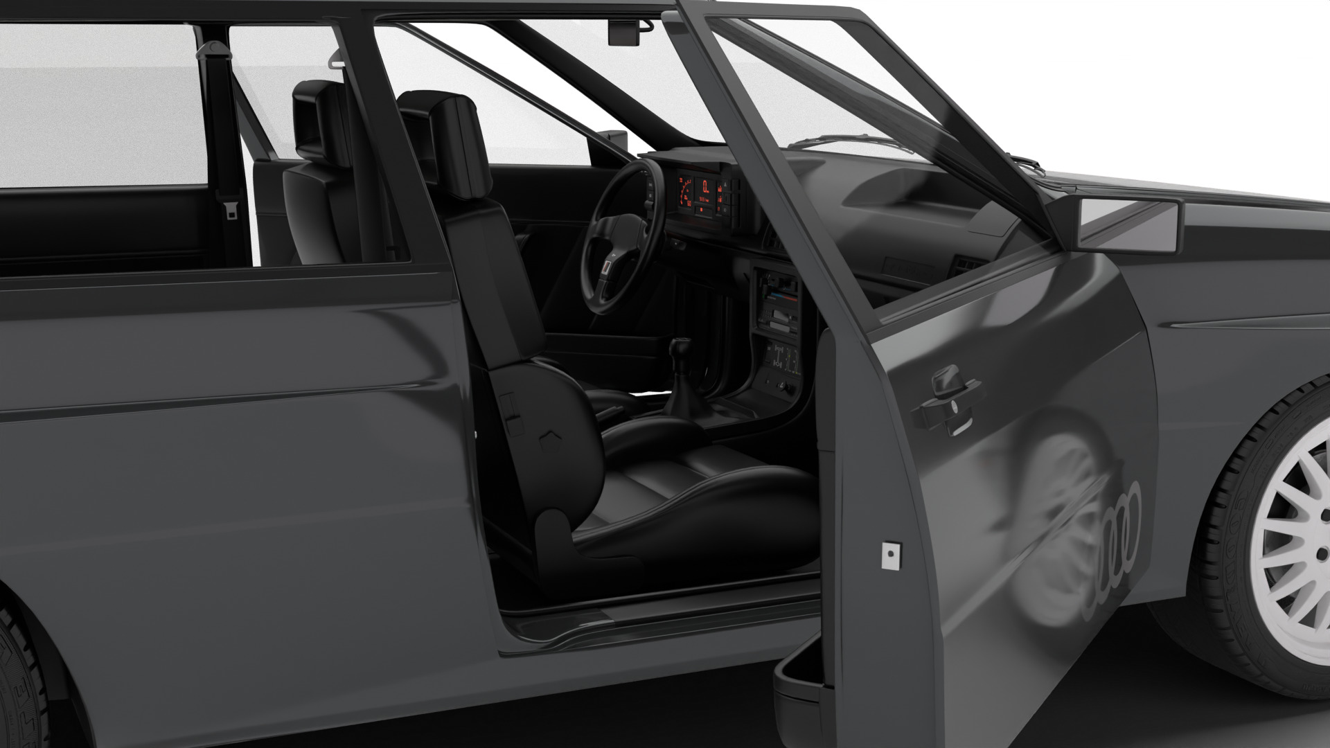 Audi Quattro UR 20v 1980 HQ 3d model 3D model_12