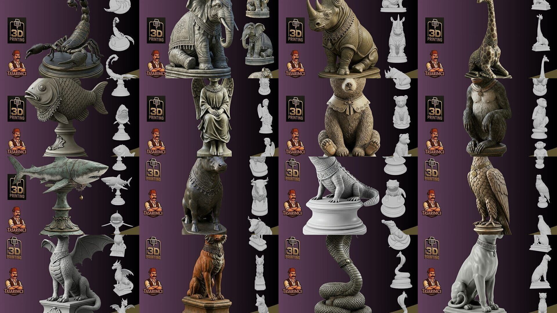 39 Piece Printable 3D Art Collection  _43