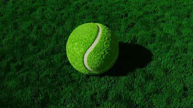 Realistic Procedural Tennis Ball Model