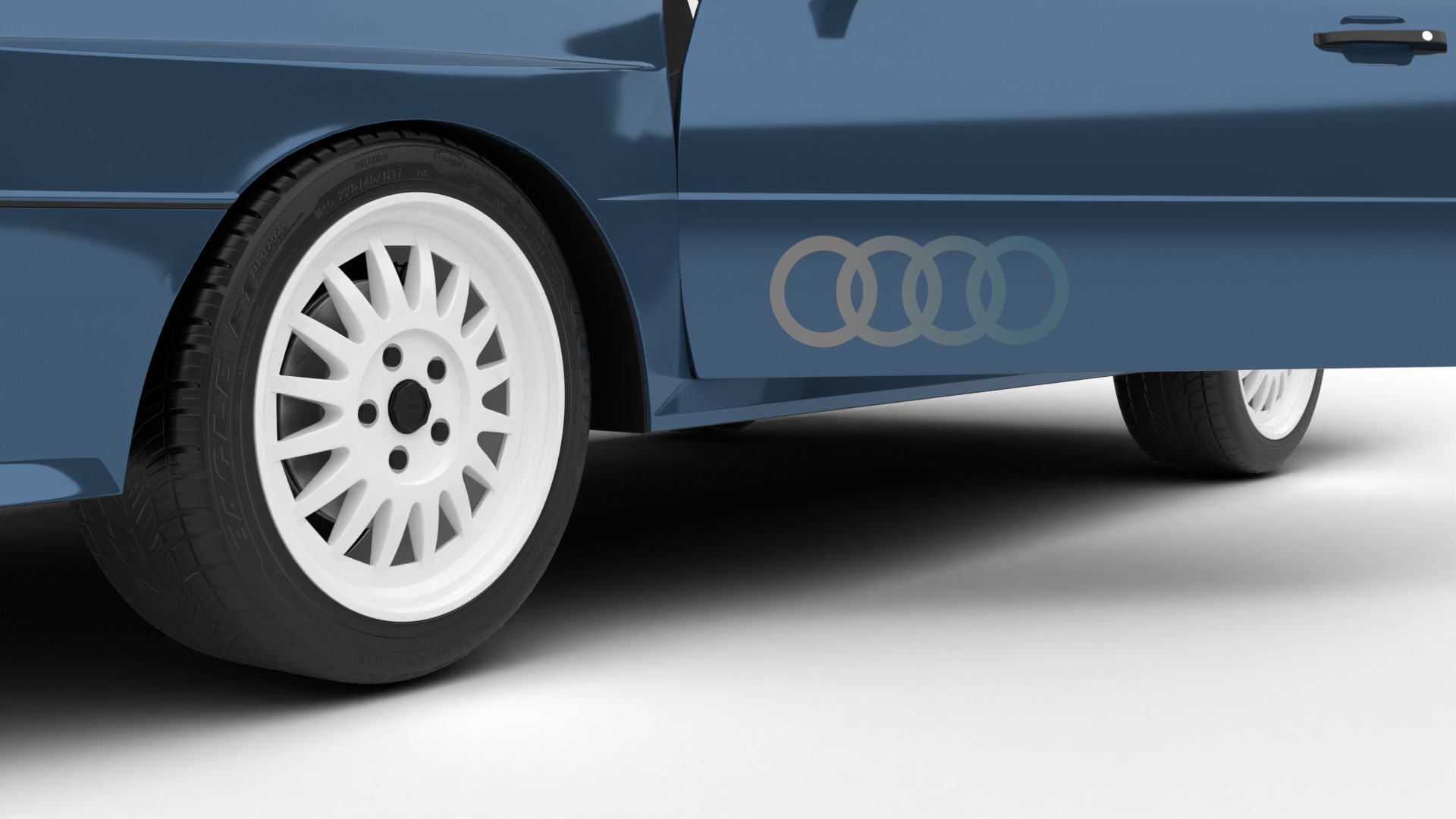 Audi Quattro UR 20v 1980 HQ 3d model 3D model_7