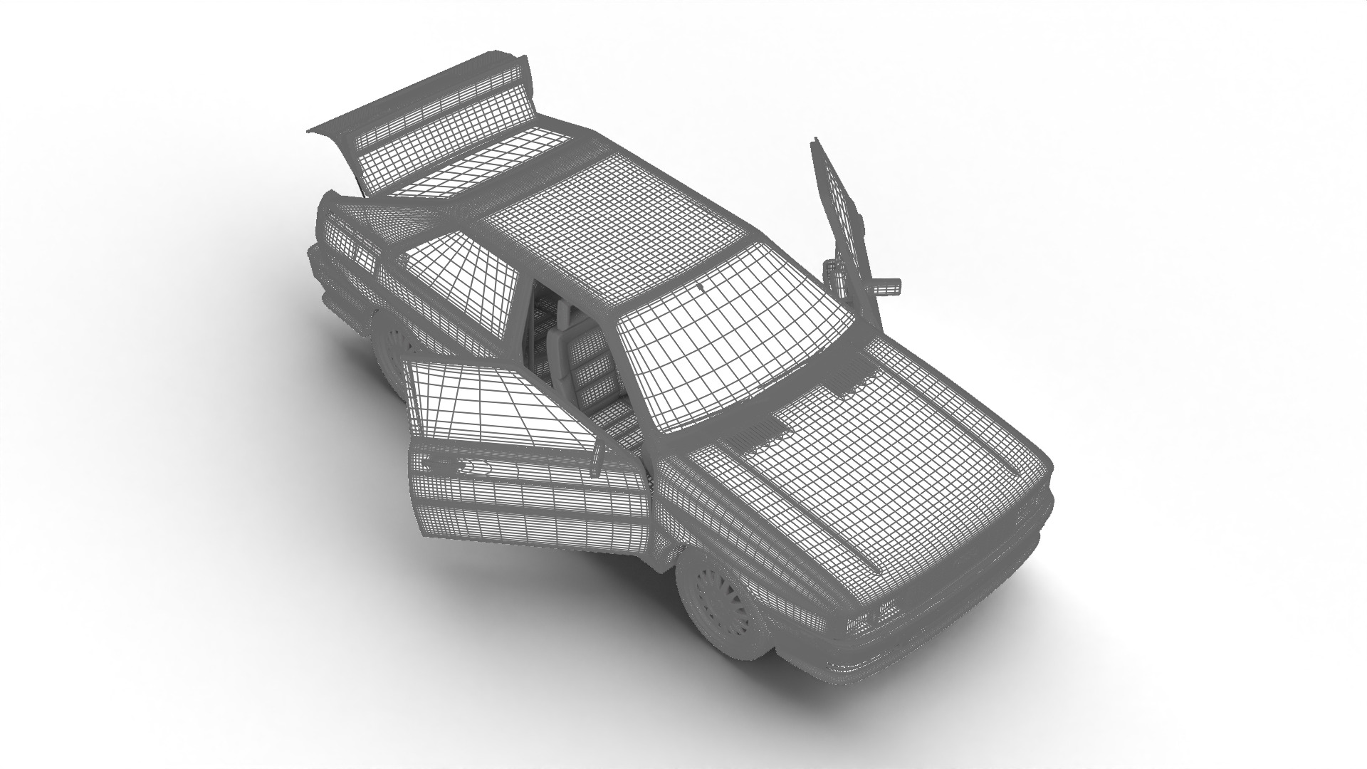 Audi Quattro UR 20v 1980 HQ 3d model 3D model_27
