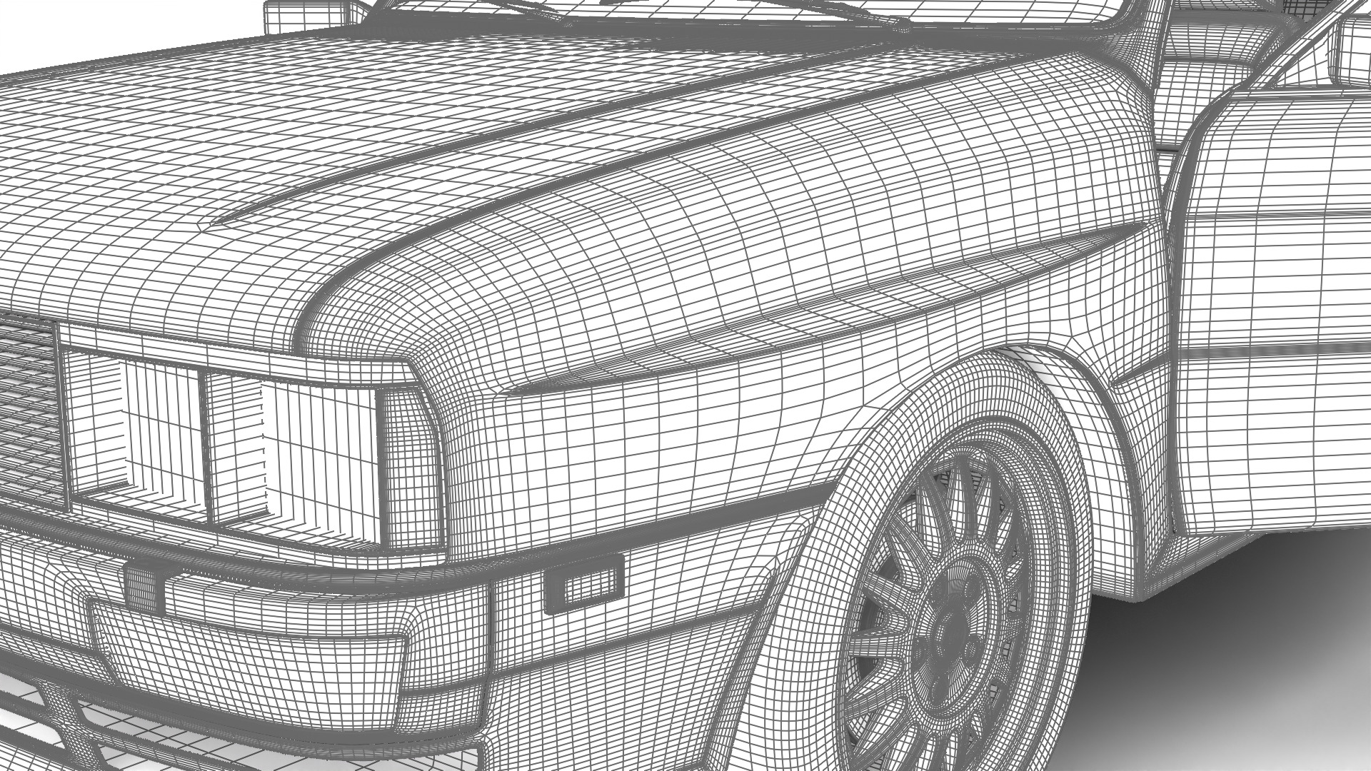 Audi Quattro UR 20v 1980 HQ 3d model 3D model_42