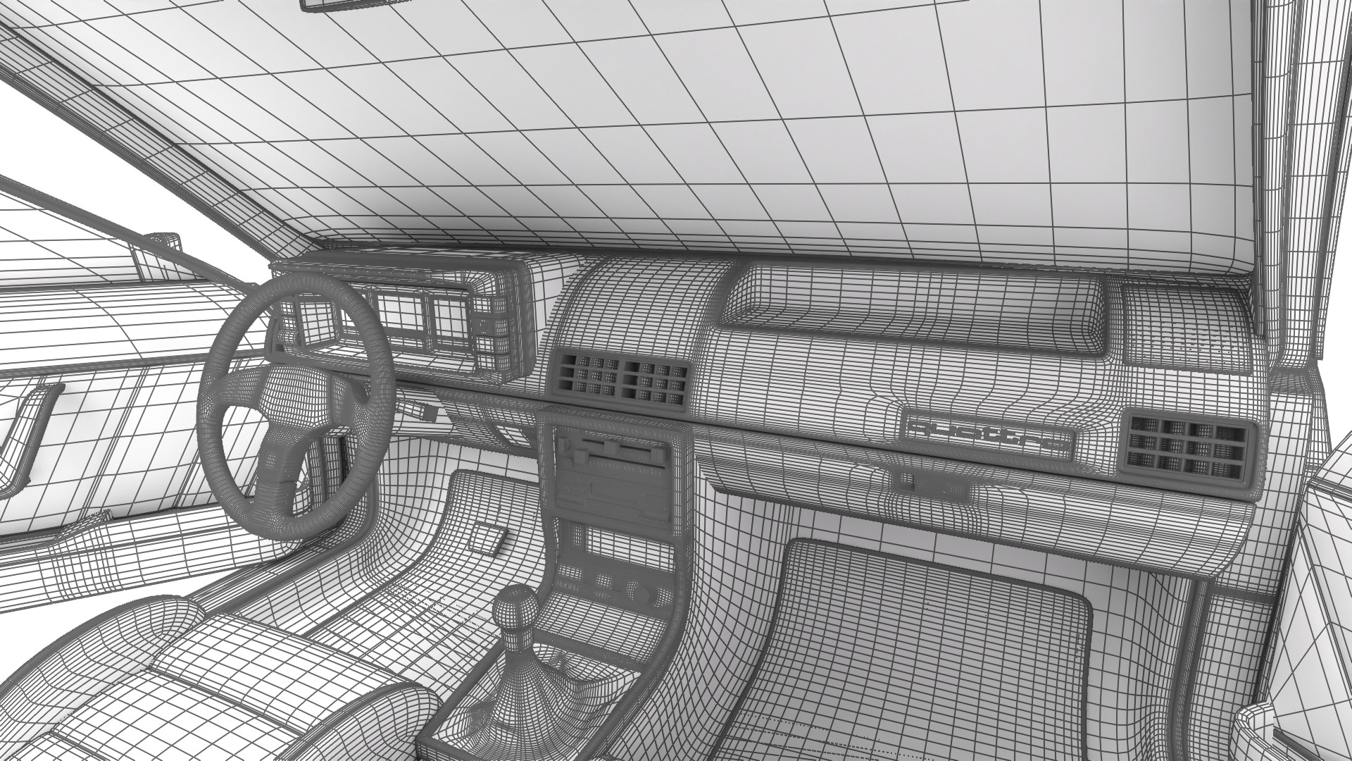 Audi Quattro UR 20v 1980 HQ 3d model 3D model_46