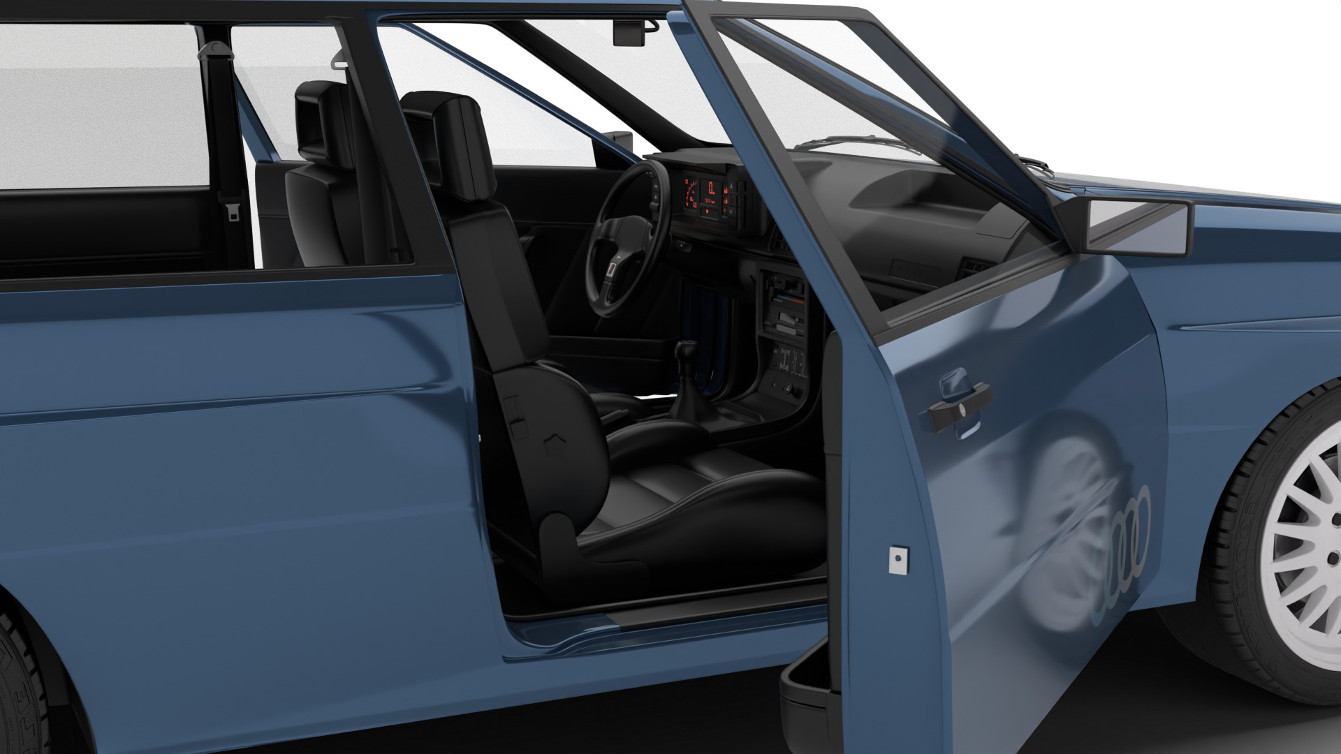 Audi Quattro UR 20v 1980 HQ 3d model 3D model_14