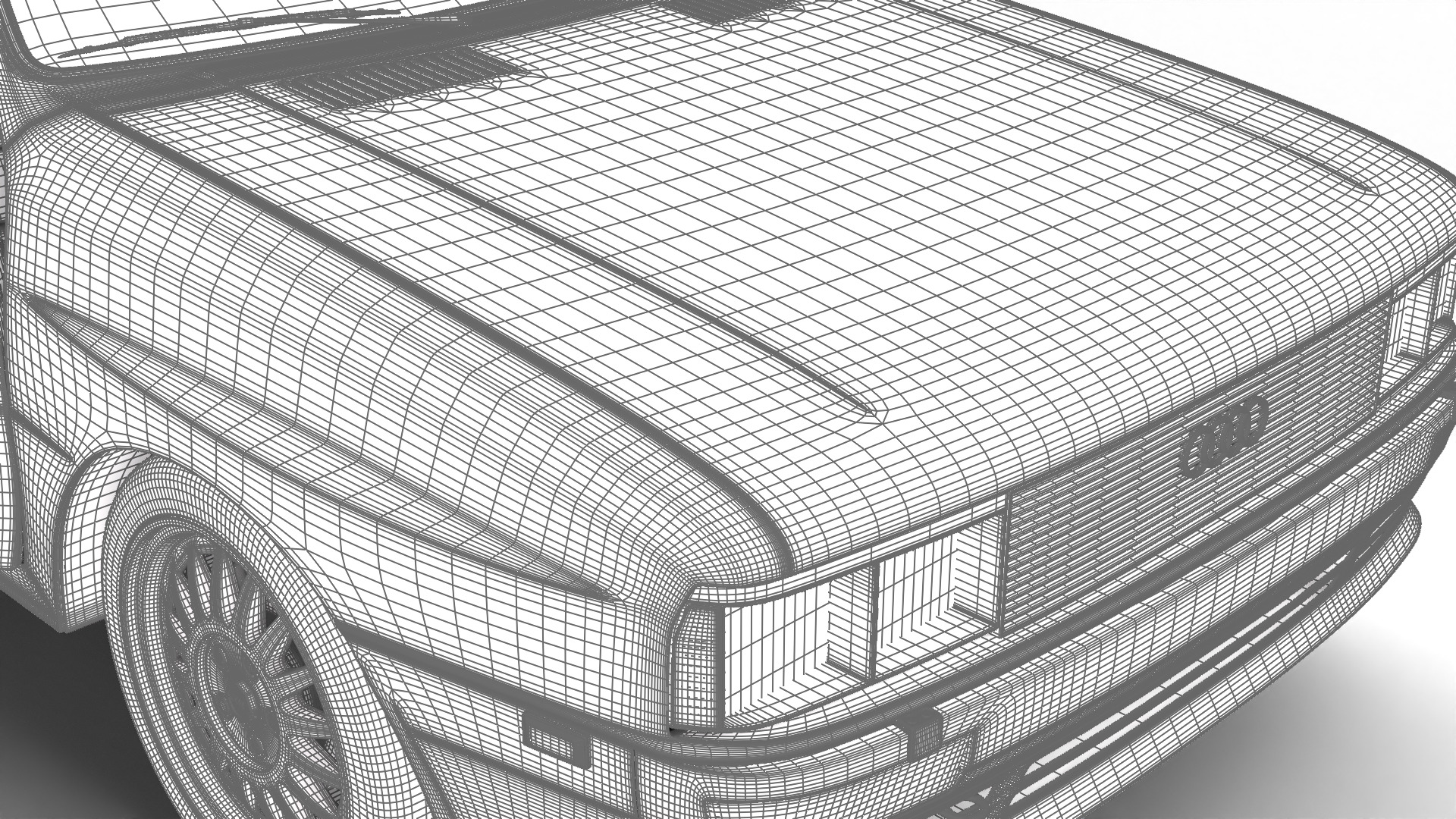 Audi Quattro UR 20v 1980 HQ 3d model 3D model_43