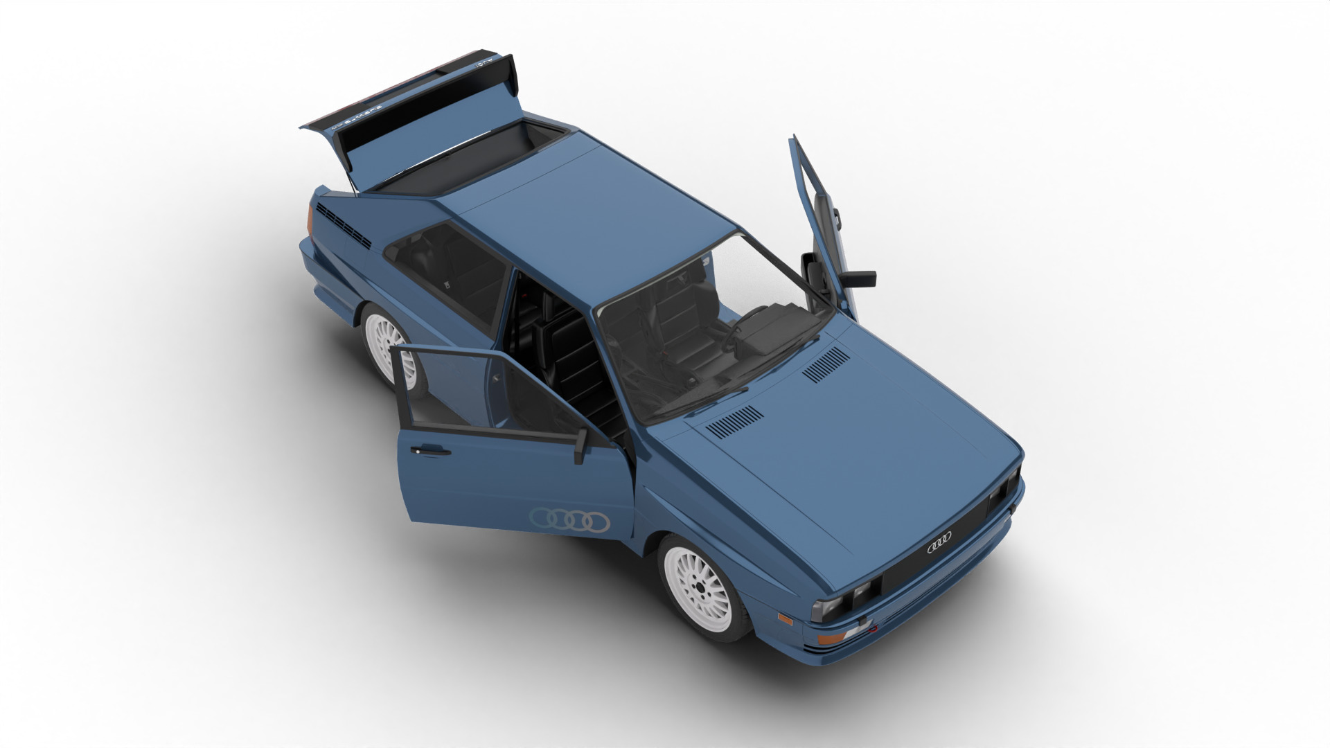 Audi Quattro UR 20v 1980 HQ 3d model 3D model_8