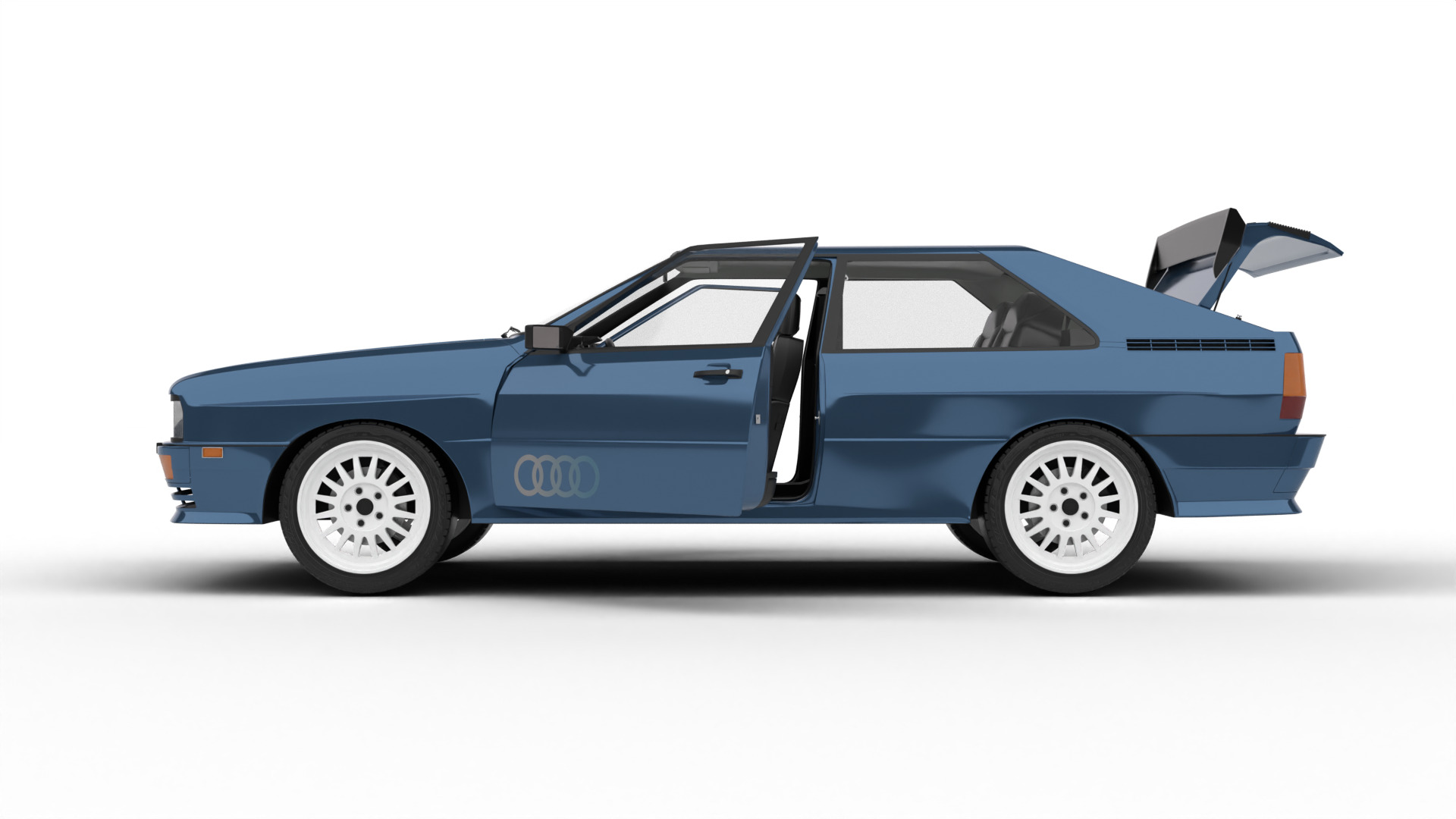 Audi Quattro UR 20v 1980 HQ 3d model 3D model_2