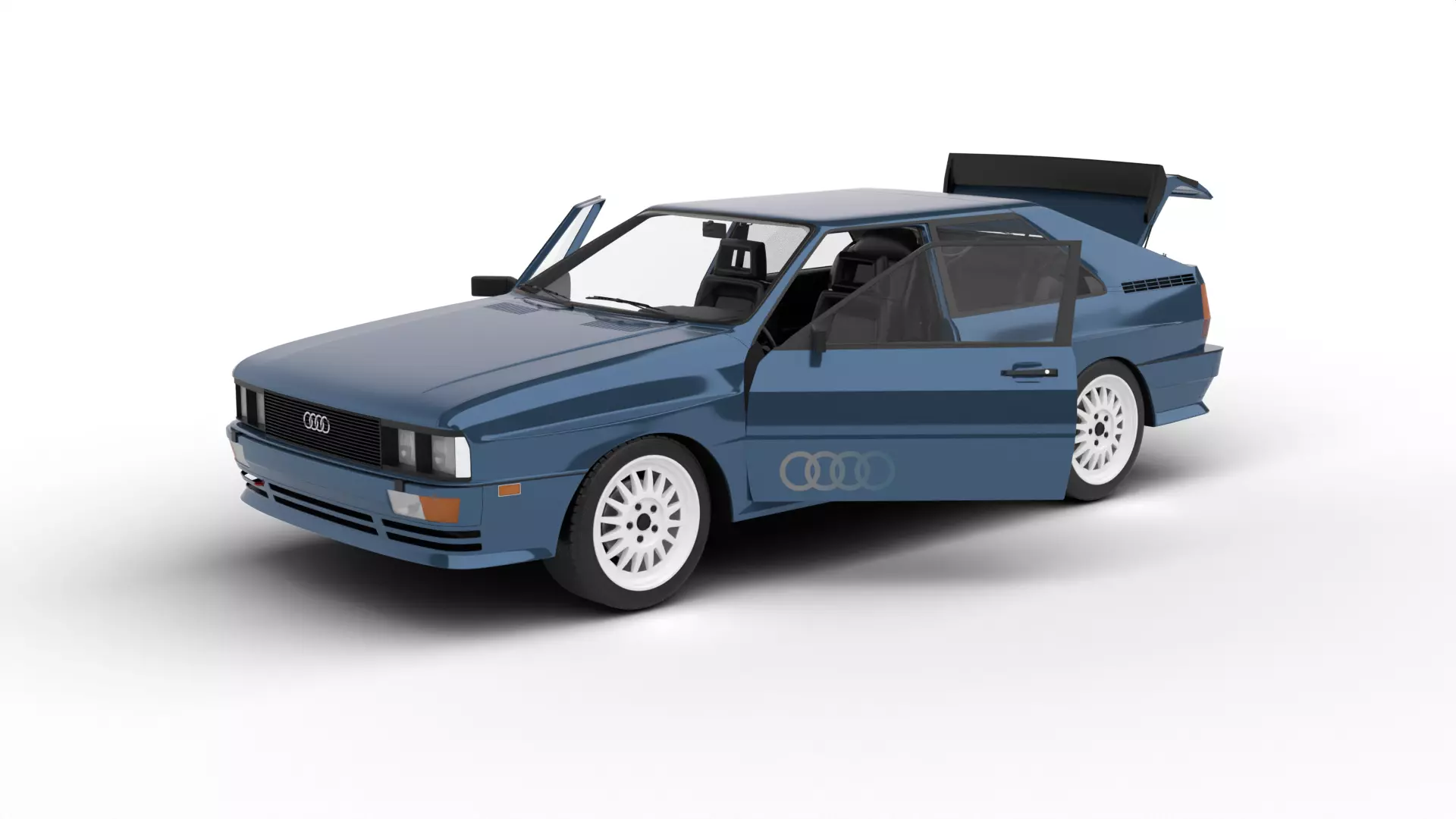 Audi Quattro UR 20v 1980 HQ 3d model 3D model_0