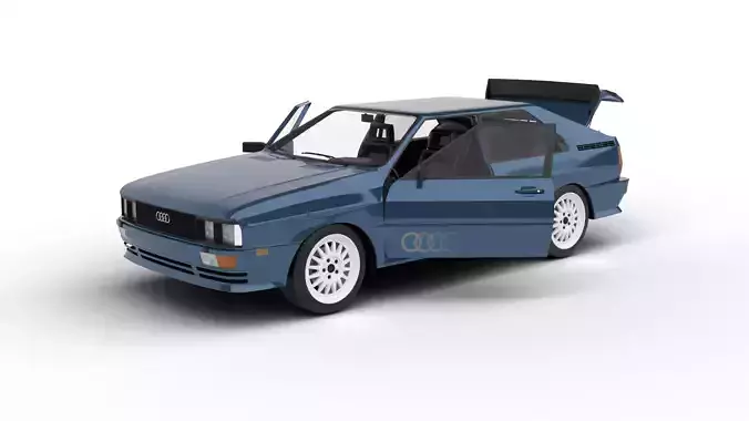 Audi Quattro UR 20v 1980 HQ 3d model